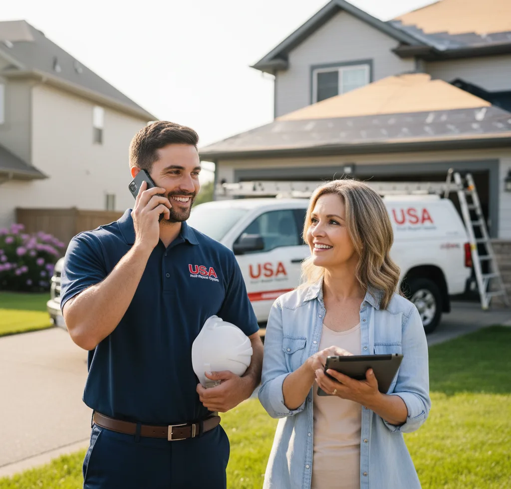 USA Roof Repair Experts customer support in Bloomington